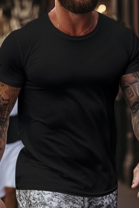 tricou bărbaț BEPODO BLACK