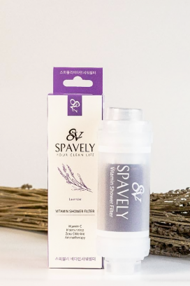 filtru de duș SPAVELY LAVANDER cu aromă de lavandă