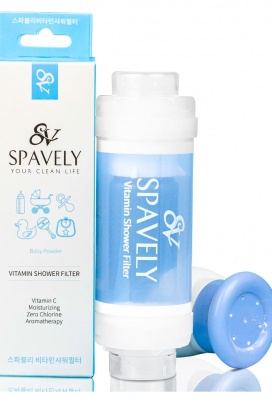 filtru de duș SPAVELY BABY POWDER cu pudră pentru bebeluși