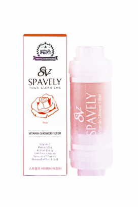 filtru de duș SPAVELY ROSE cu aromă de trandafir