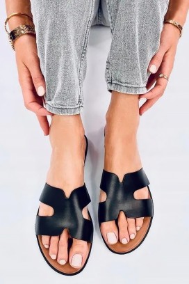 papuci damă HERMESINA BLACK