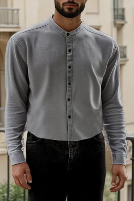 cămașă bărbați TERENTO GREY
