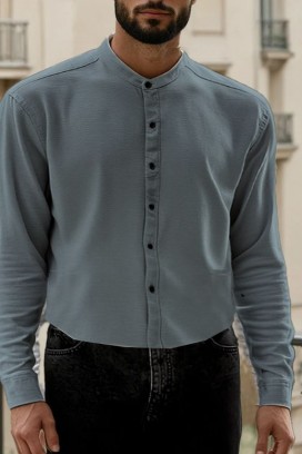 cămașă bărbați TERENTO BLUE