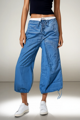 pantaloni VIOTREJA BLUE