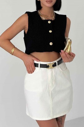 fustă MARATENA WHITE