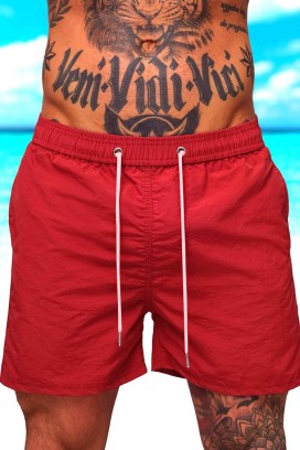 pantaloni scurți de înot bărbați BELIRONZO RED