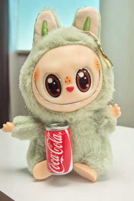 accesoriu pentru geantă LABUBU COCA COLA GREEN