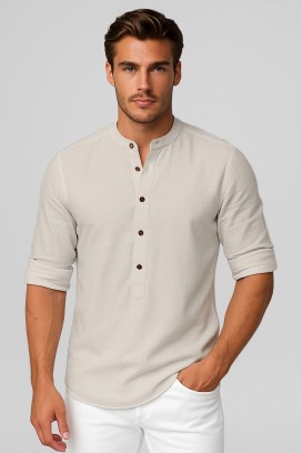 cămașă bărbați KREFON BEIGE