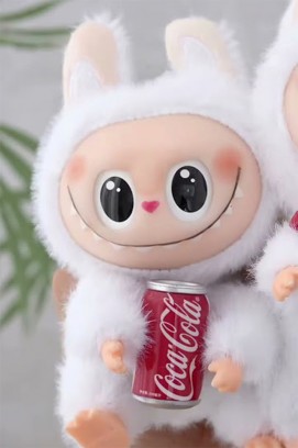 accesoriu pentru geantă LABUBU COCA COLA WHITE