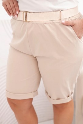 pantaloni scurți LOMINERA BEIGE