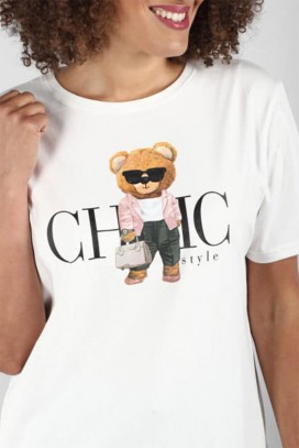 tricou CLIKONA WHITE