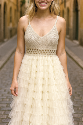 rochie XALMERDA ECRU