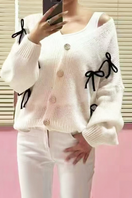 cardigan UNIKANA WHITE