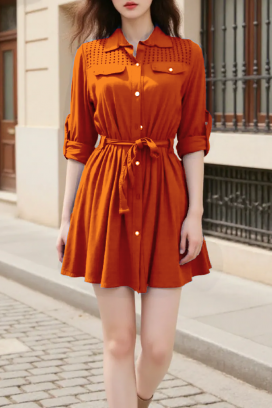 rochie DELFERZA ORANGE