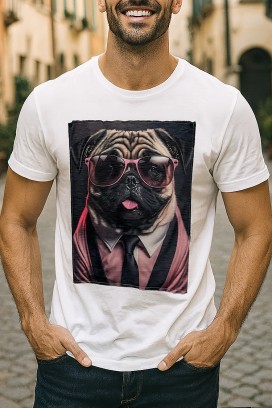 tricou bărbați DOGGO WHITE