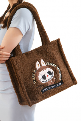 geantă de damă LABUBU MONSTERS BROWN