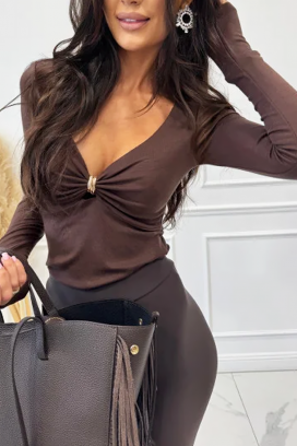 bluză damă DRALMORFA BROWN