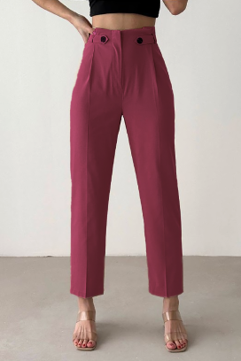 pantaloni ALINIZA BORDO