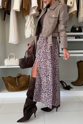 fustă CROFENDA BEIGE