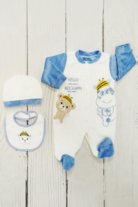 set bebeluși MUKINI BLUE
