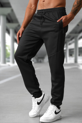 pantaloni bărbați RENEGO BLACK
