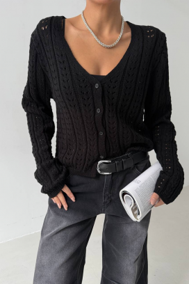cardigan GLODENA BLACK