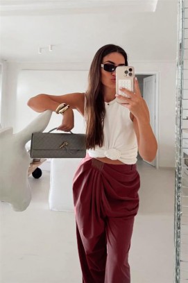 pantaloni TRENZOLA BORDO
