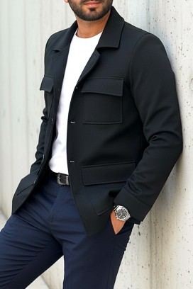 palton bărbați KARMOLO BLACK