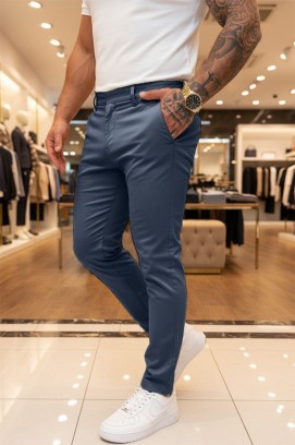pantaloni bărbați MALROVO NAVY