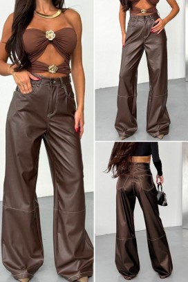 pantaloni LEZNAYA BROWN