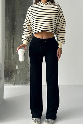 pantaloni sport ELZIDANA BLACK