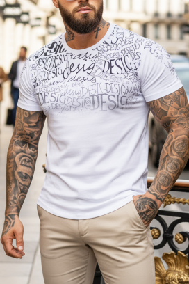 tricou bărbați REBELFO WHITE