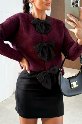 cardigan MIOFETRA BORDO