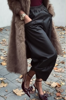 pantaloni VRAMONDA BLACK