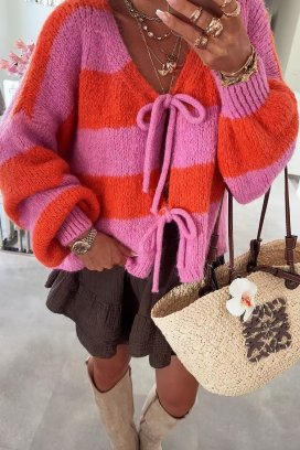 cardigan KERENZA PINK