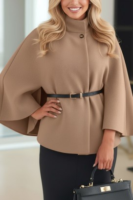poncho KOLZERNA BEIGE