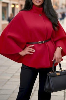 poncho KOLZERNA RED