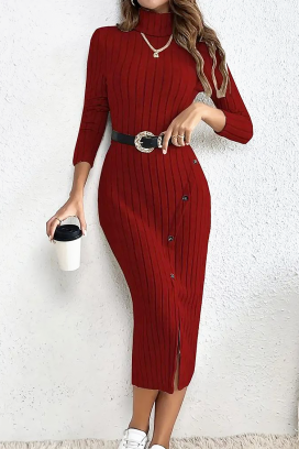 rochie BRISOLZA BORDO