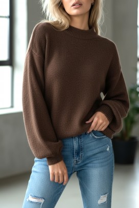 pulover VIZONDRA BROWN