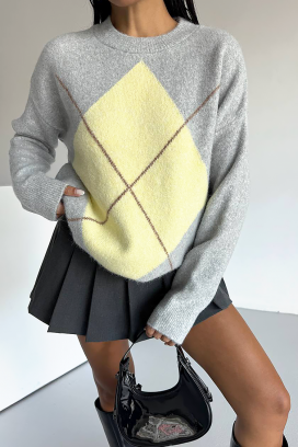 pulover PULDINA GREY