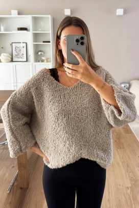 pulover FRANOLFA BEIGE