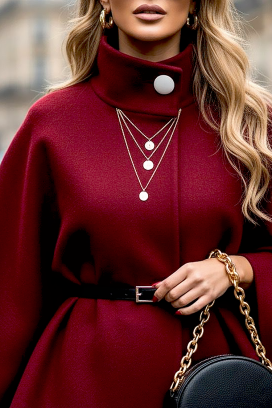 poncho POLPONZA BORDO