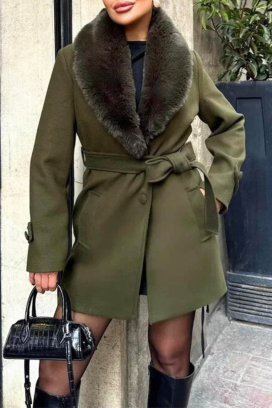 palton DOLNEVA KHAKI