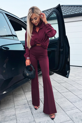 pantaloni VELGONSA BORDO
