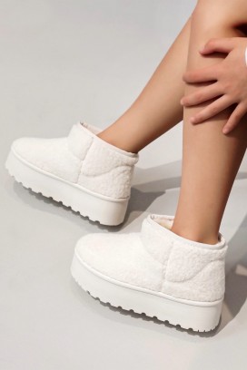 botine damă PUHVILZA WHITE