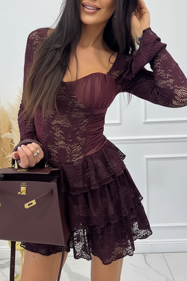 rochie DRANZINA BORDO