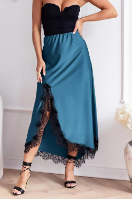 fustă DANTELDA PETROL