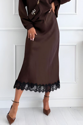 fustă MIRDOLZA BROWN