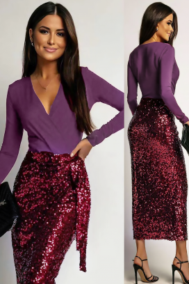 rochie BLENTISA BORDO