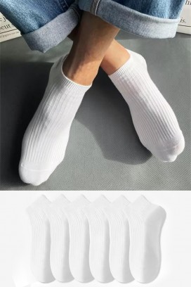 set 6 perechi șosete pentru bărbați ZIMOLO WHITE